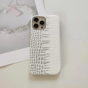 Crocodile leather case