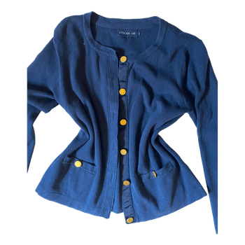 Stockholmstil navy blue villapaita