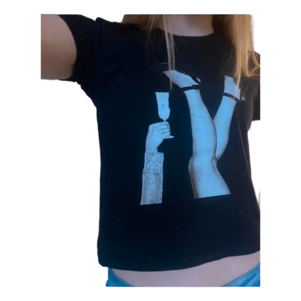 Din vintage shop Sort t-shirt