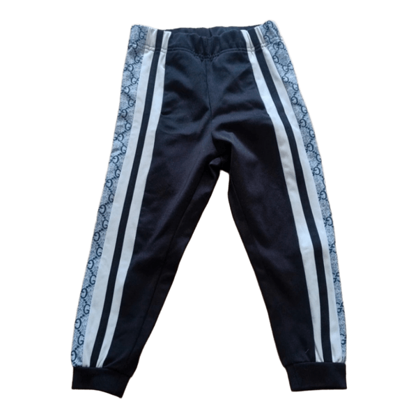 Sorte joggingbukser med striber
