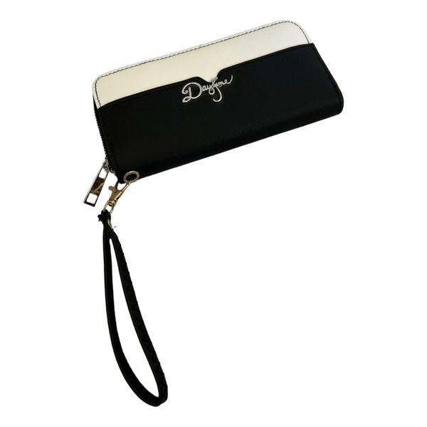 Black and white wallet