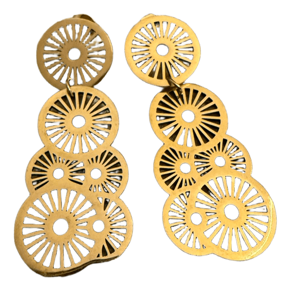 Golden El Corte Ingles earrings-New without tags