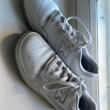 New balances 550 white grey sneakers