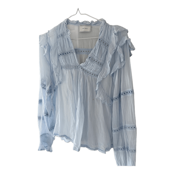 Neo Noir lyseblå bluse