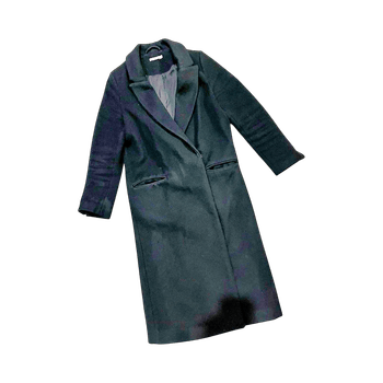 Klassinen pitkä villakangastakki