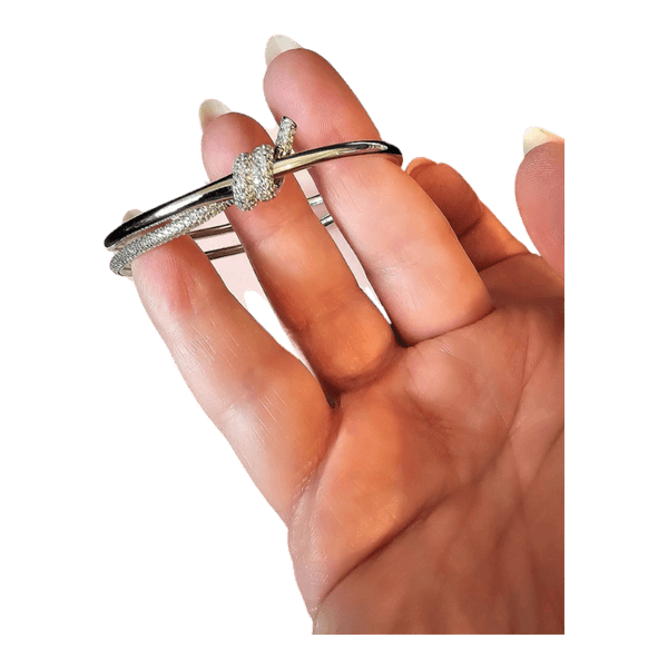Silver knot bracelet