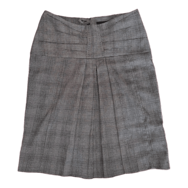 Next grey plaid skirt
