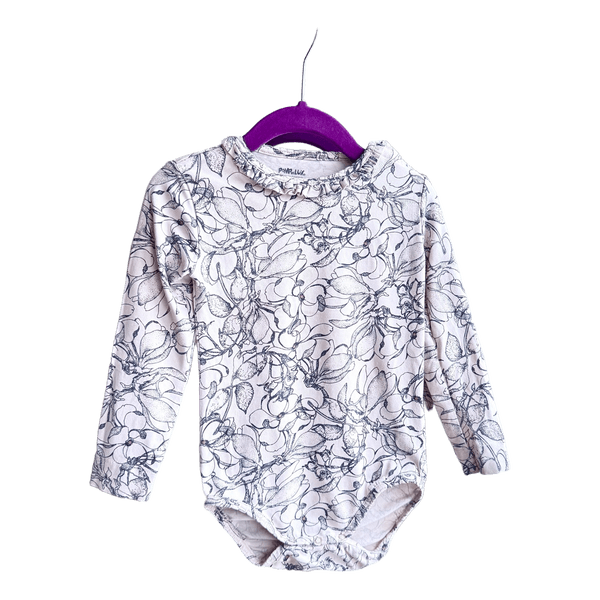 Floral long sleeve bodysuit