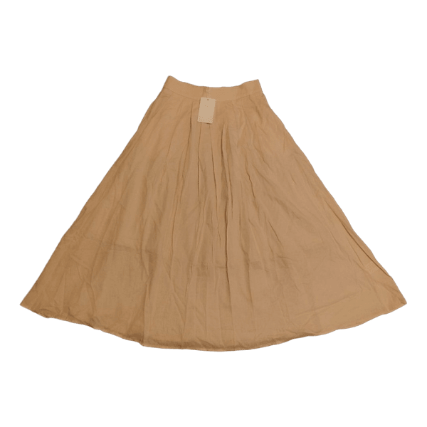 Beige midi skirt