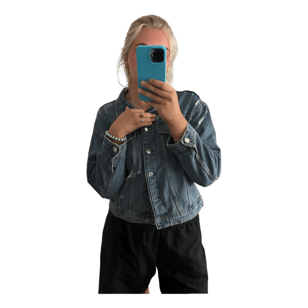 Blå denimjakke