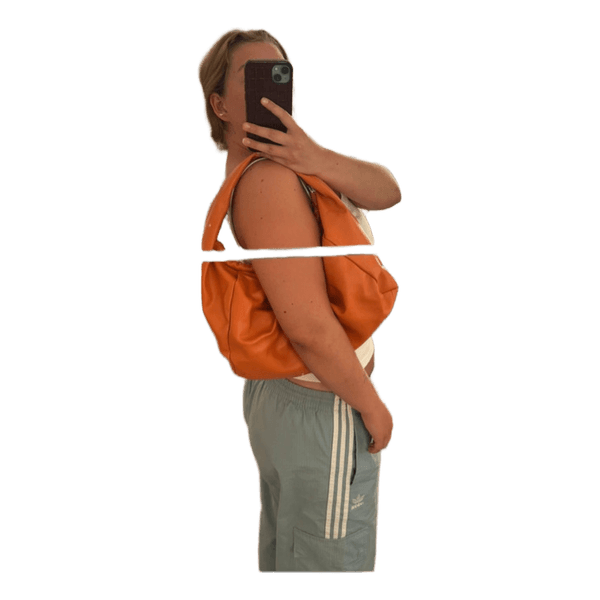 Orange skuldertaske