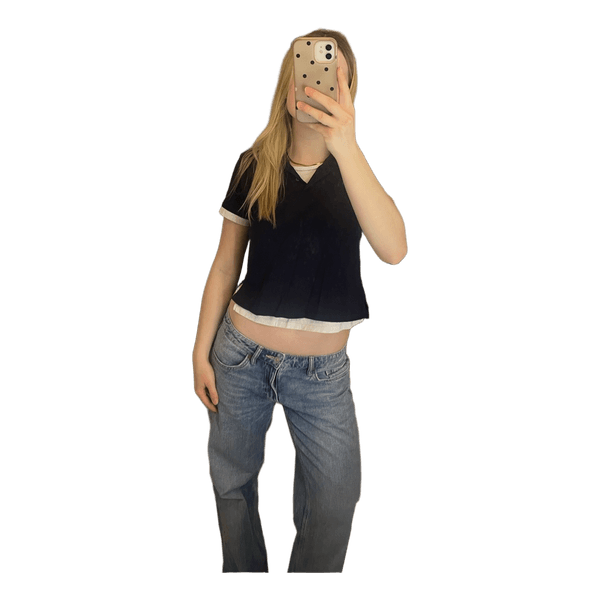 Blå polo t-shirt