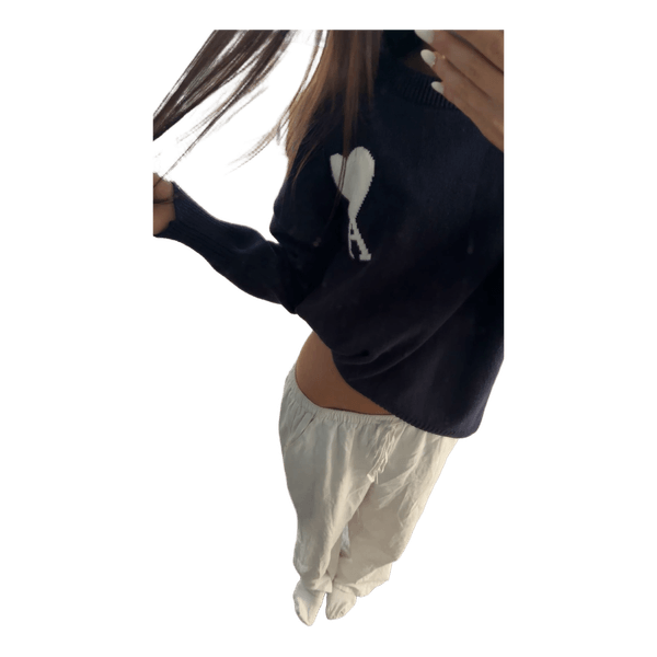 Ami blue wool sweater