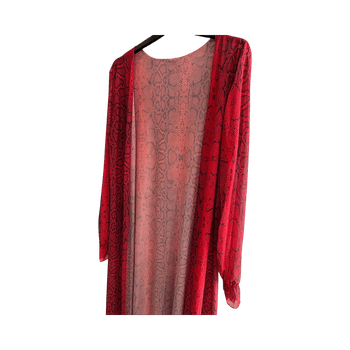 Punainen pitkä kimono