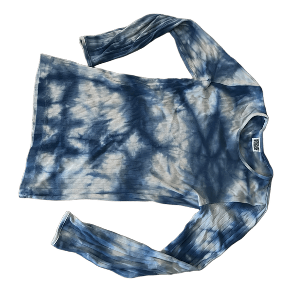 Langærmet tie-dye bluse