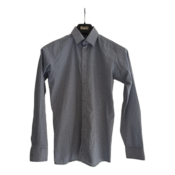 Kuviollinen pitkähihainen kauluspaita 176cm SlimFit