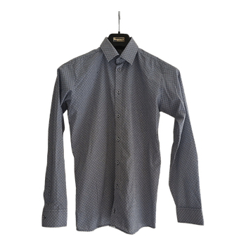 Kuviollinen pitkähihainen kauluspaita 176cm SlimFit