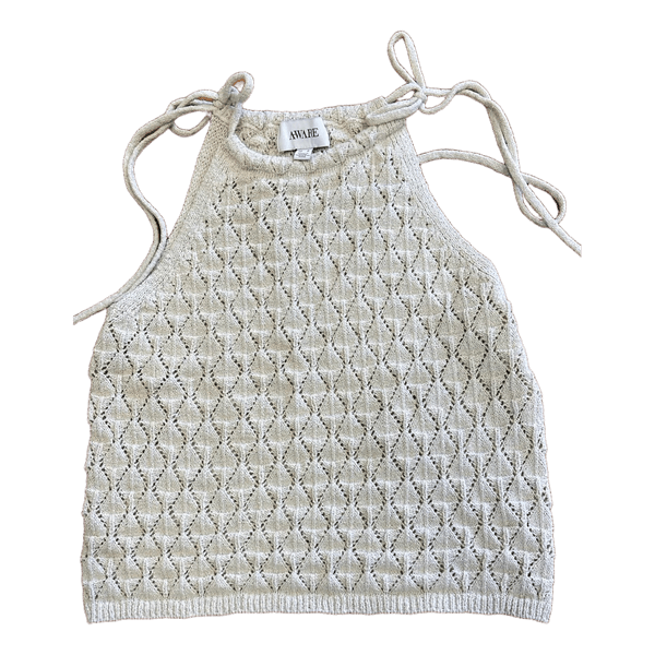 Aware cream knit top