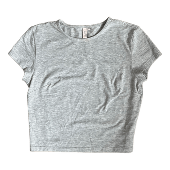harmaa crop tee