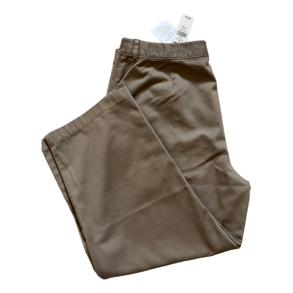 Beige puuvillased püksid
