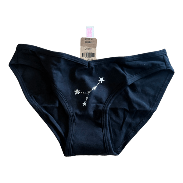 Black cancer star panties