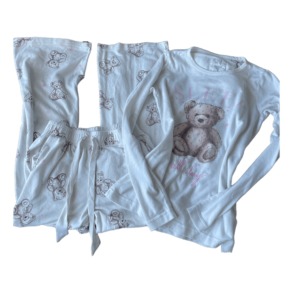 Nallekuvioinen pyjamasetti