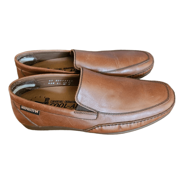 Mephisto Cool-Air Brown Leather Men's Loafers – EU 41.5
