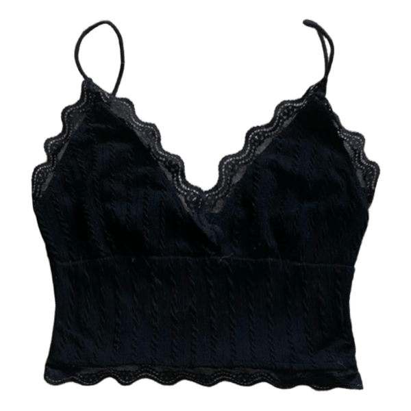 black camisole top