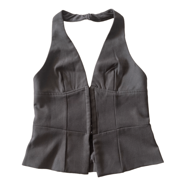 brown halter top
