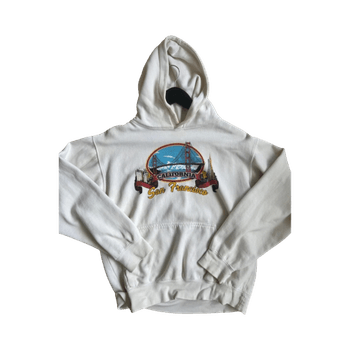 White graphic hoodie