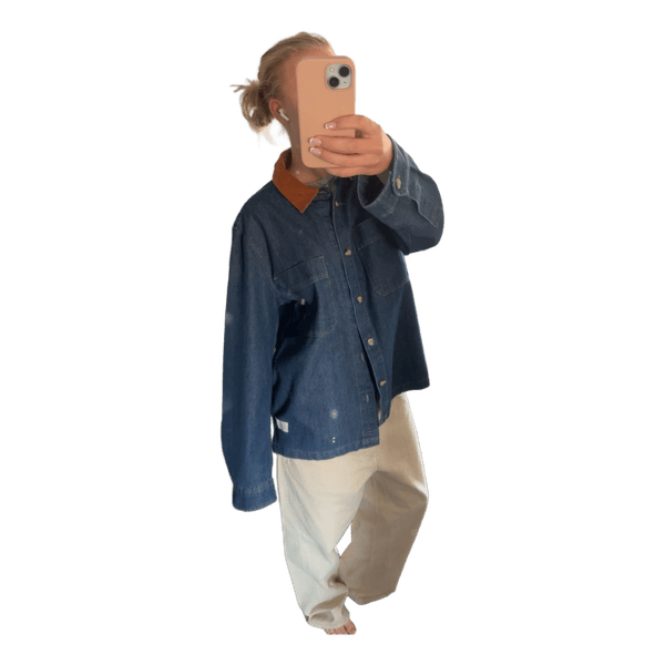 Blue denim jakke