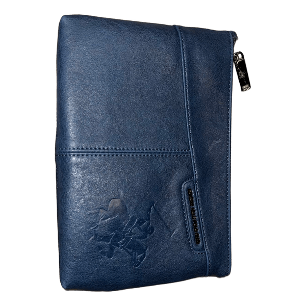 Blue clutch bag by Polo Ralph Lauren