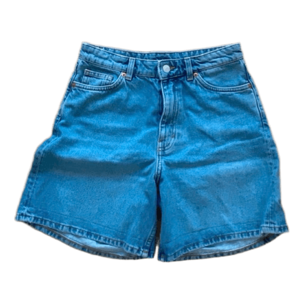 Blå denimshorts