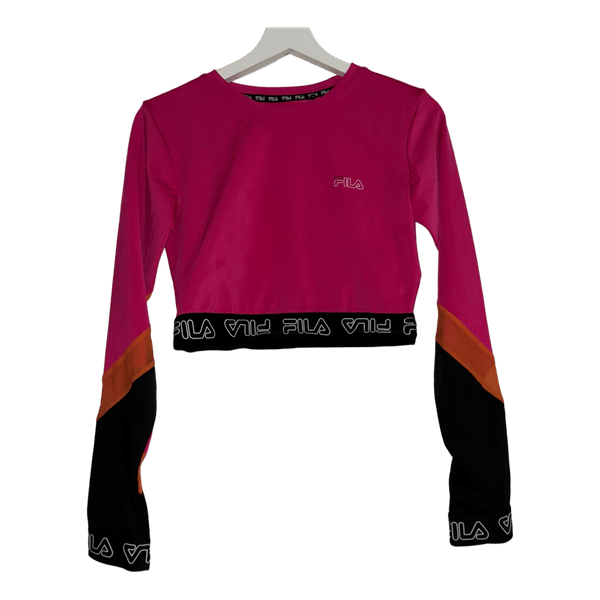 Fila pink crop top