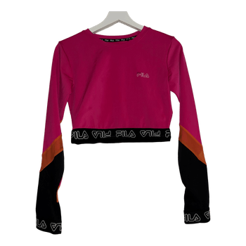 Fila pink crop top
