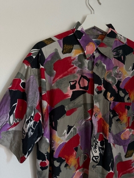 Multicolor silk shirt