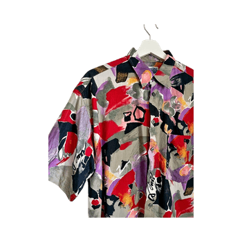 Multicolor silk shirt