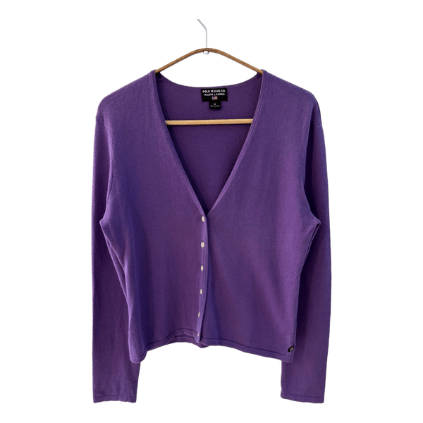 Polo Jeans Co Ralph Lauren Purple Cardigan – Size M