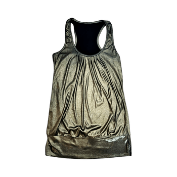 Kultametallihohtoinen toppi