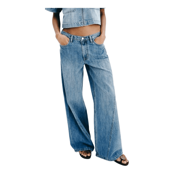Blå denim jeans