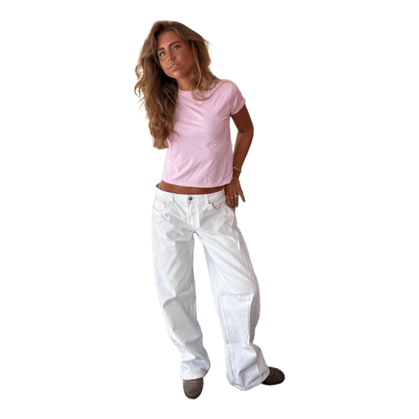 Hvide baggy jeans