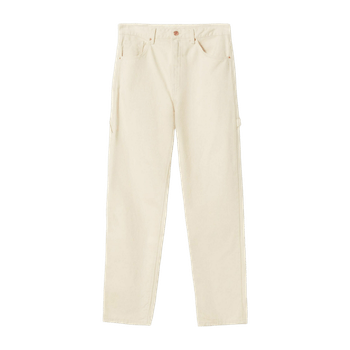 Beige straight leg jeans