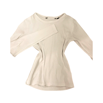 Valkoinen pitkähihainen paita