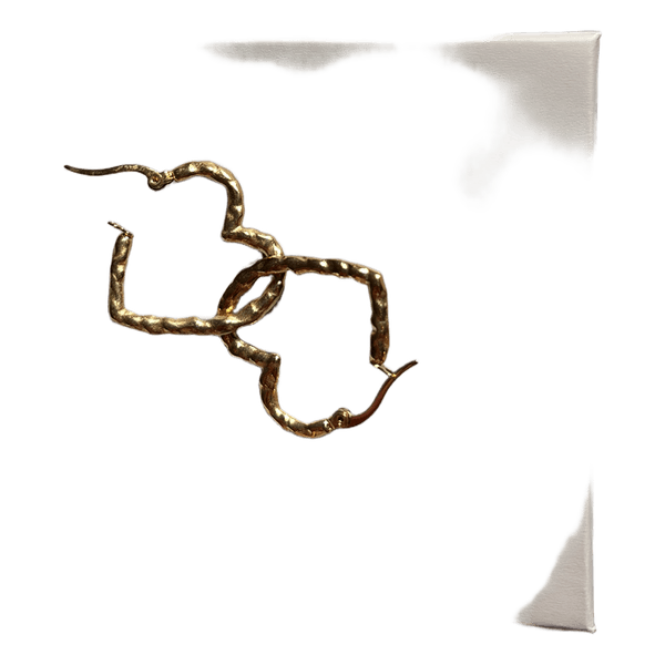Gold earrings