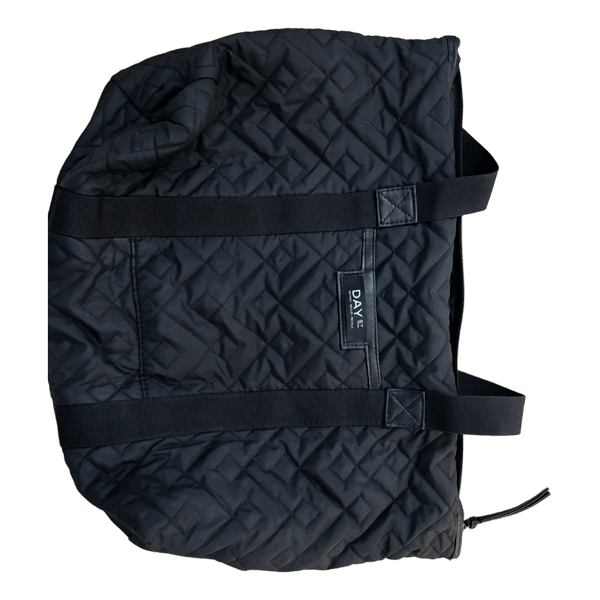 DAY black lack quilted tote bag