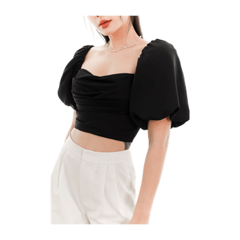 Black Cassie S/L Top