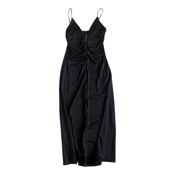 Black midi dress