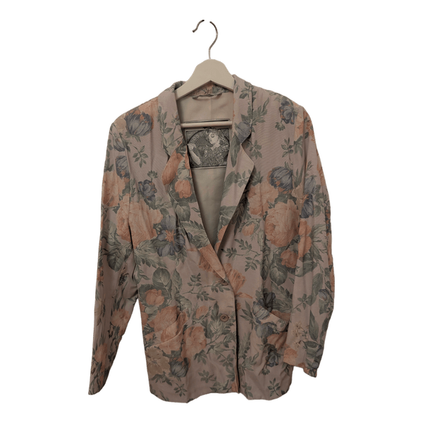 Floral print blazer
