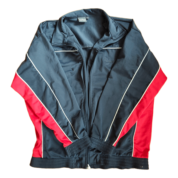 Dark blue black zip-up jacket