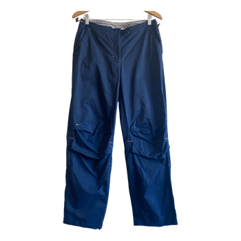 Nike Vintage Y2K Baggy Track Pants XS S Youth 14-16 Navy Tech Streetwear
